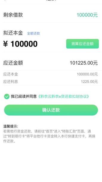 黔农云可以申请延期还款吗