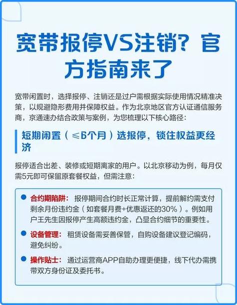 宽带不用了需要注销吗