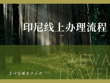 印度尼西亚签证怎么办理