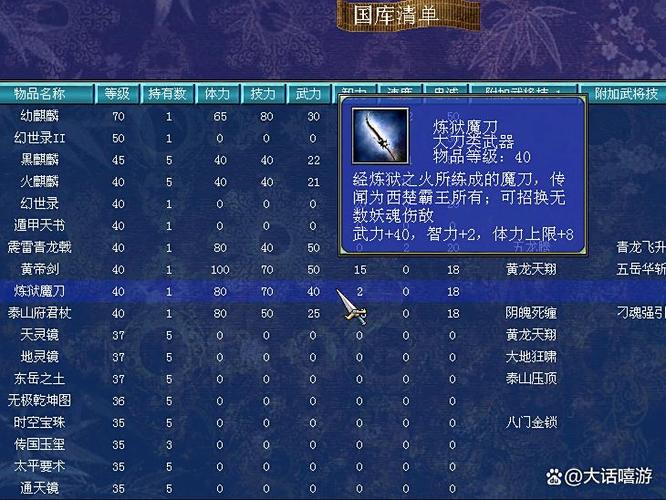 三国群英传7低级实用武器截图