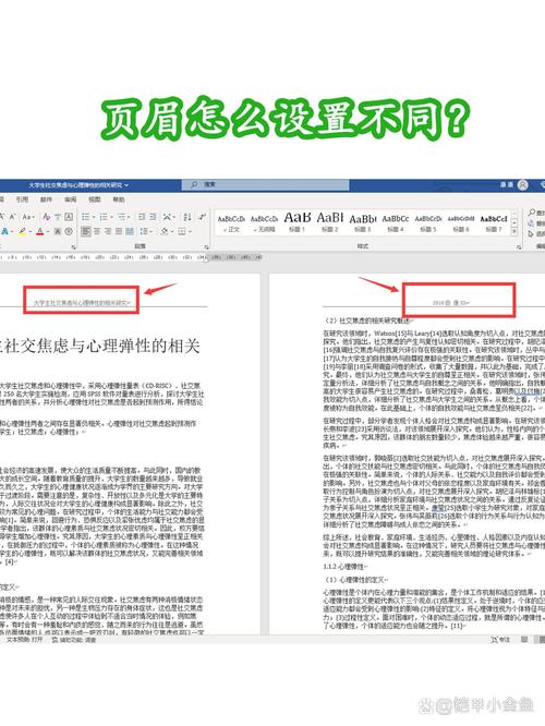 论文页眉从哪一页开始