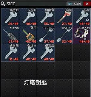 塔克夫实验室钥匙图