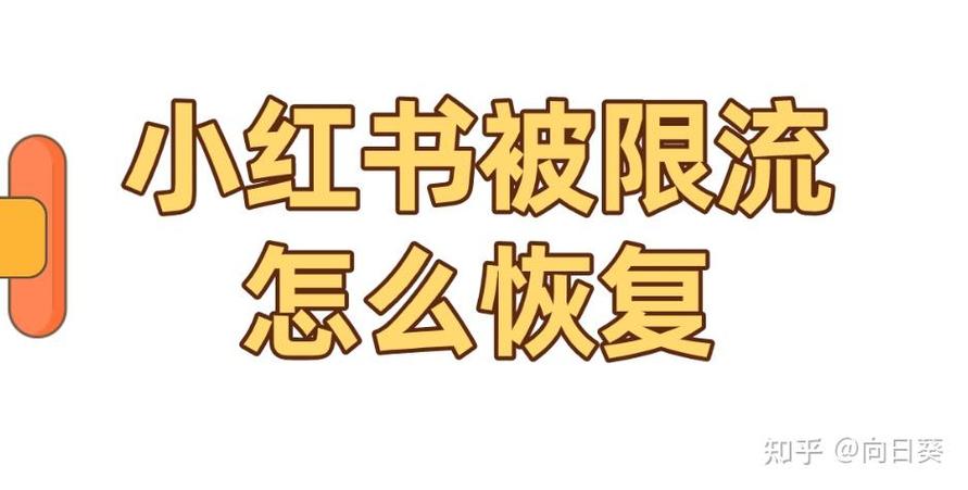 小红书账号被限流怎么恢复