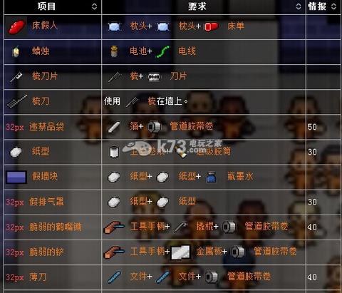 逃脱者1 内置菜单