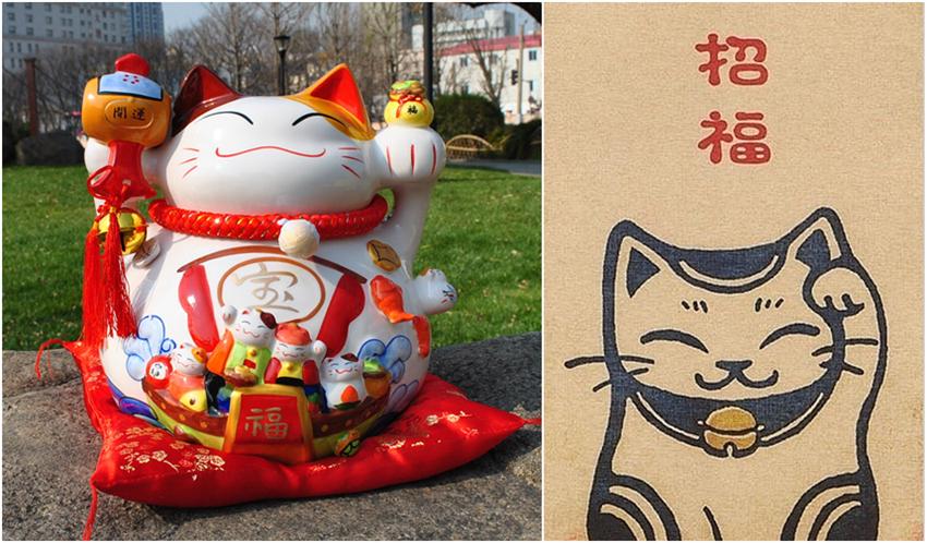 招财猫涂色步骤图解截图