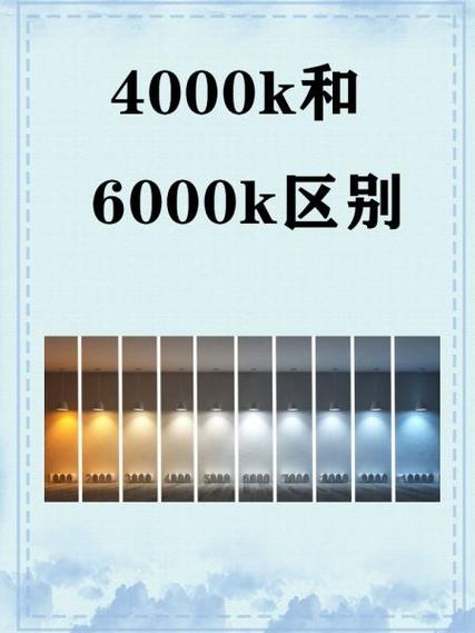 射灯6000k和4000k的区别是啥