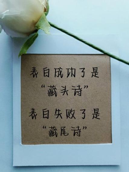 表白藏头诗不容易发现