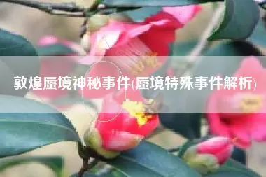 敦煌蜃境神秘事件 (敦煌蜃境神秘事件攻略)