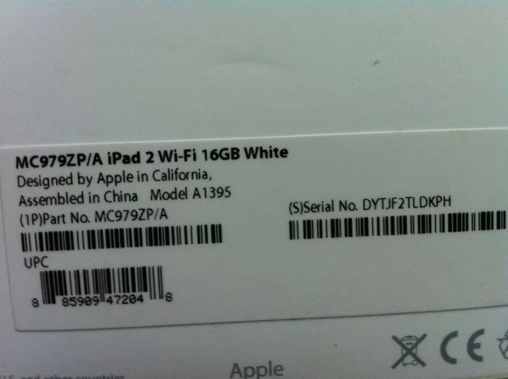ipad 序列号