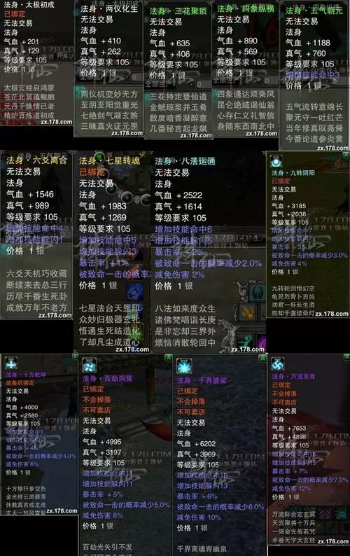 诛仙3金身法身互换正确流程