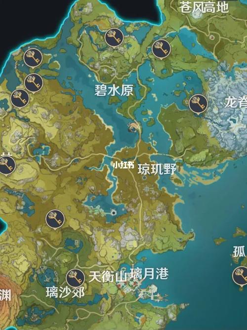 原神璃月地灵龛位置图