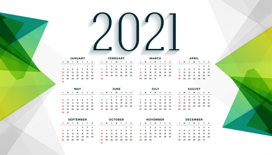 2021年的日历表 全部