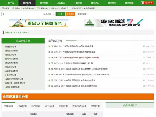 食品伙伴网标准下载中心官网