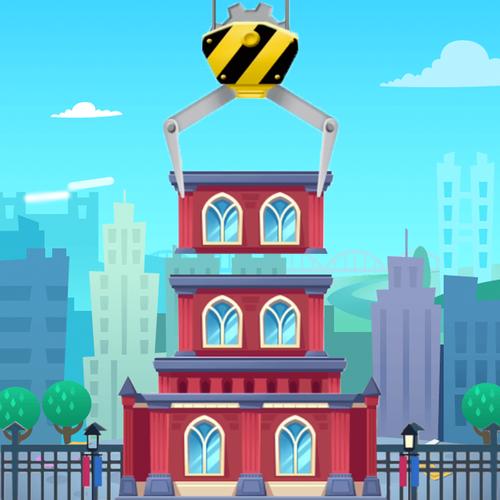 盖楼房游戏教案