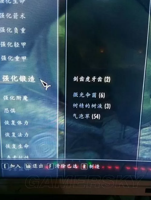 上古卷轴5炼金配方表