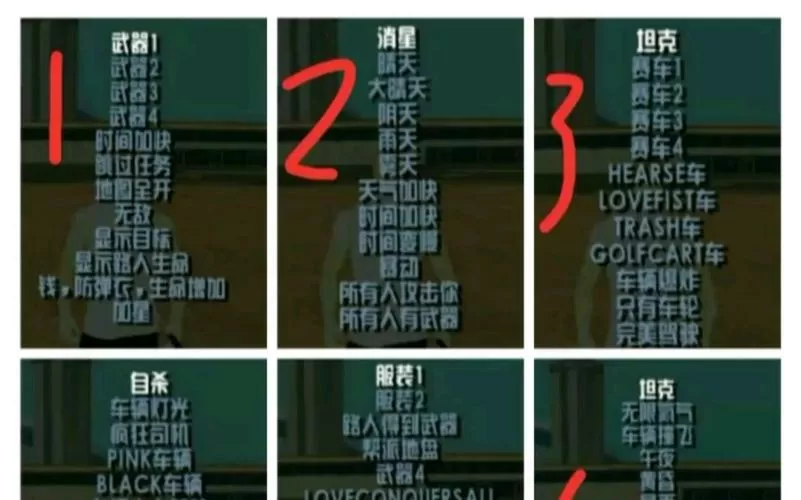 侠盗猎车手三作弊秘籍