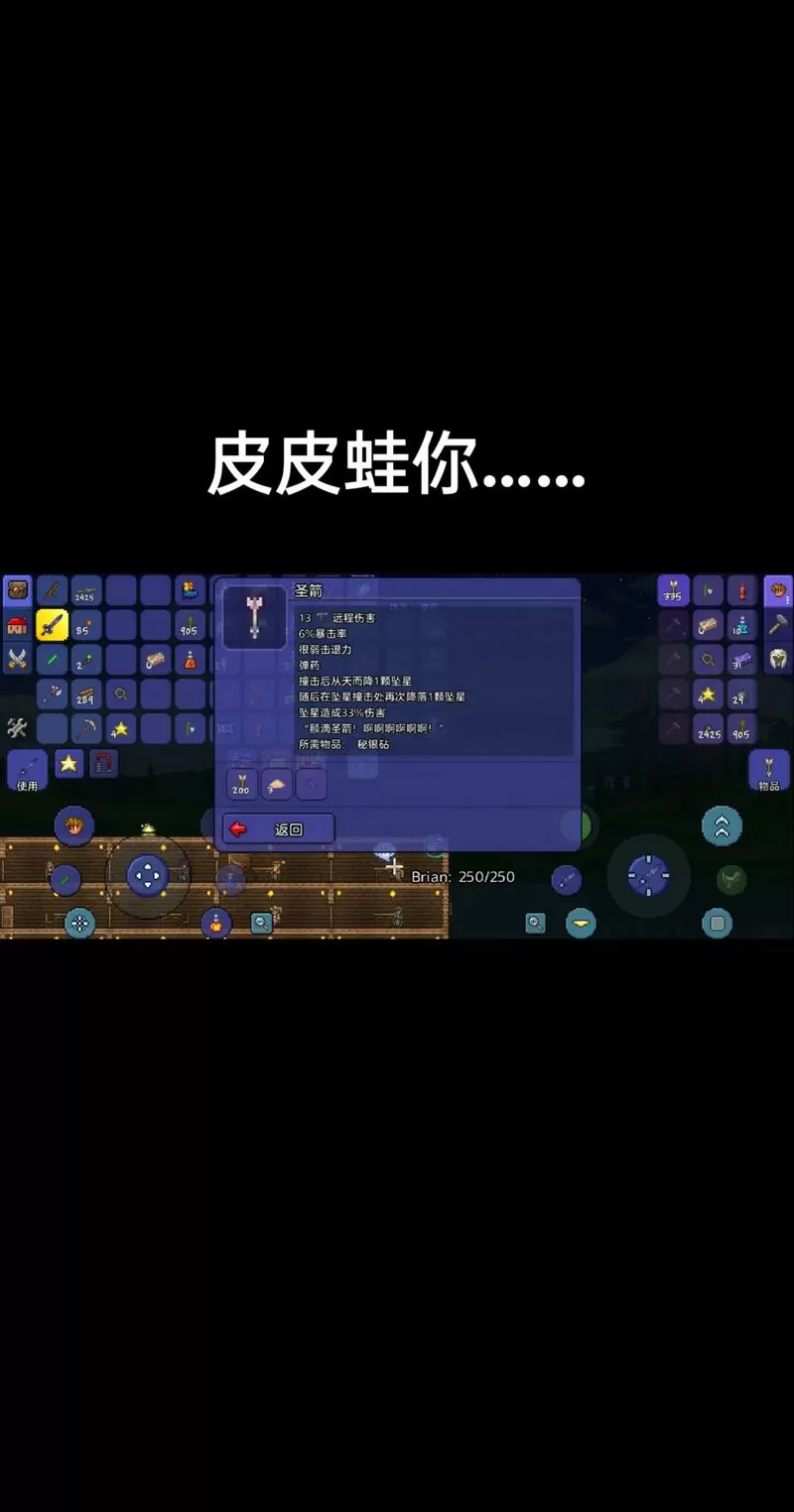 泰拉瑞亚一只皮皮蛙