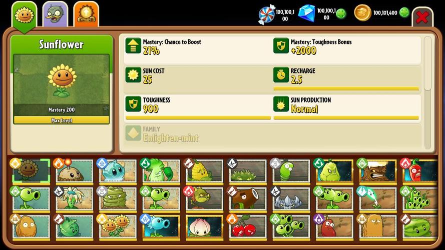植物大战僵尸2全5阶零阳光版