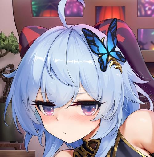 甘雨流口水翻白眼咬铁球