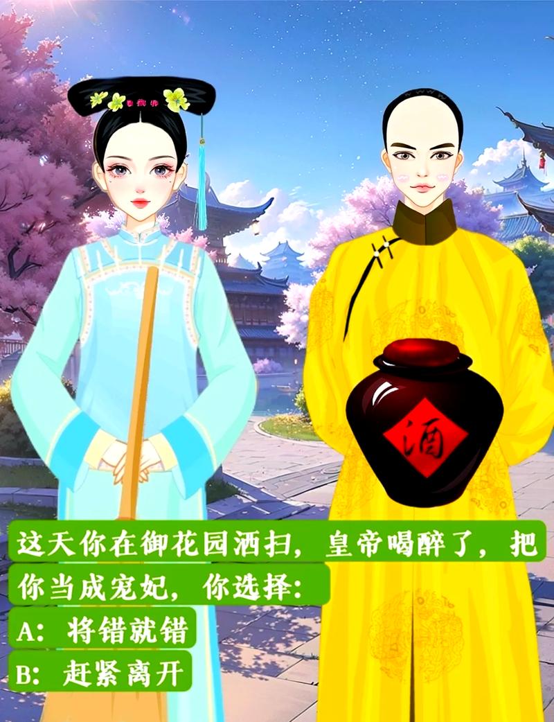 阿妩和皇帝御花园