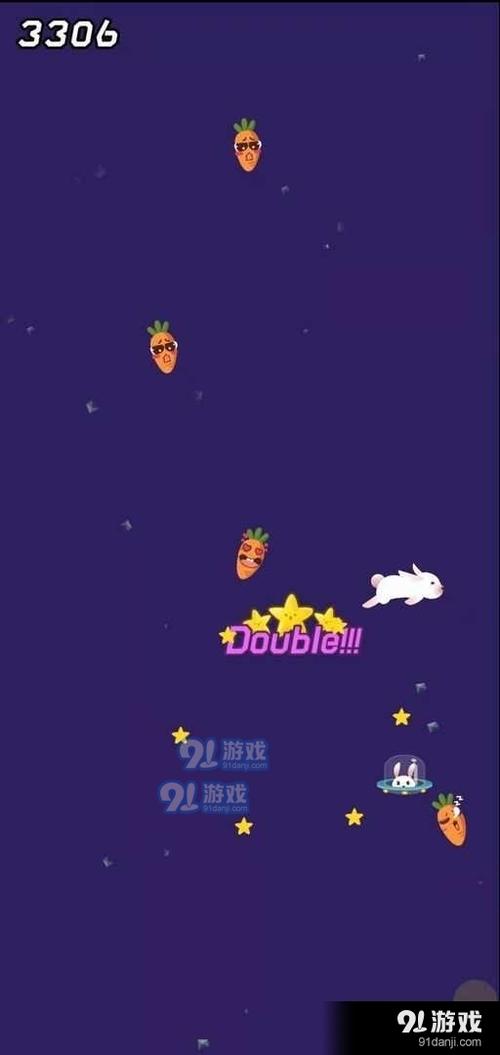 一个兔子一直闯关的老版游戏