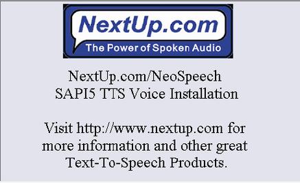 neospeech语音库