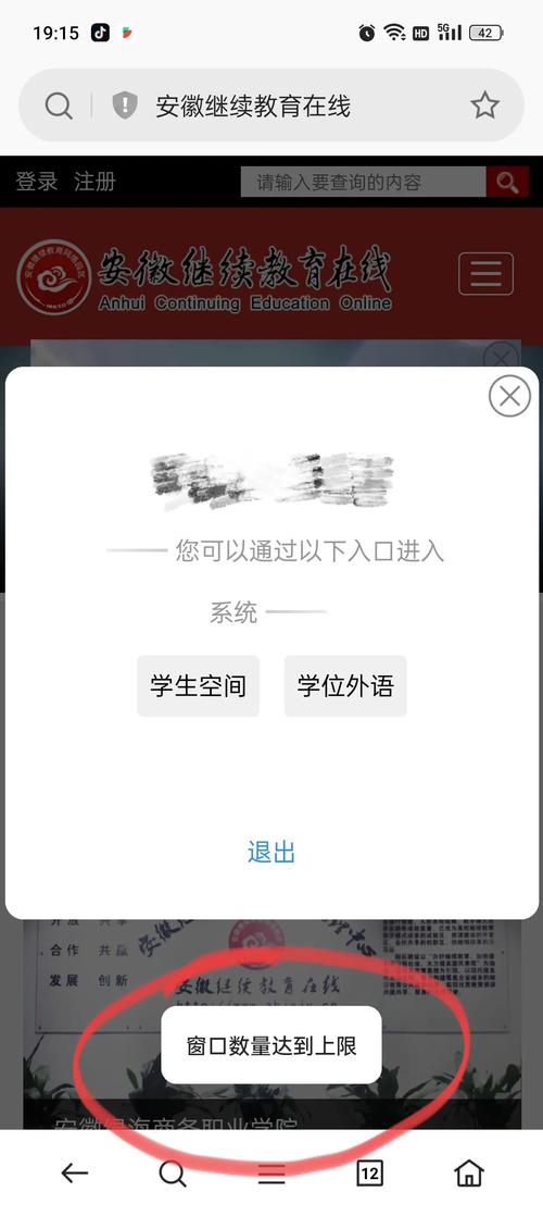 手机浏览器说窗口达到上限