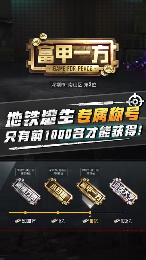 无限金砖版和平精英地铁逃生