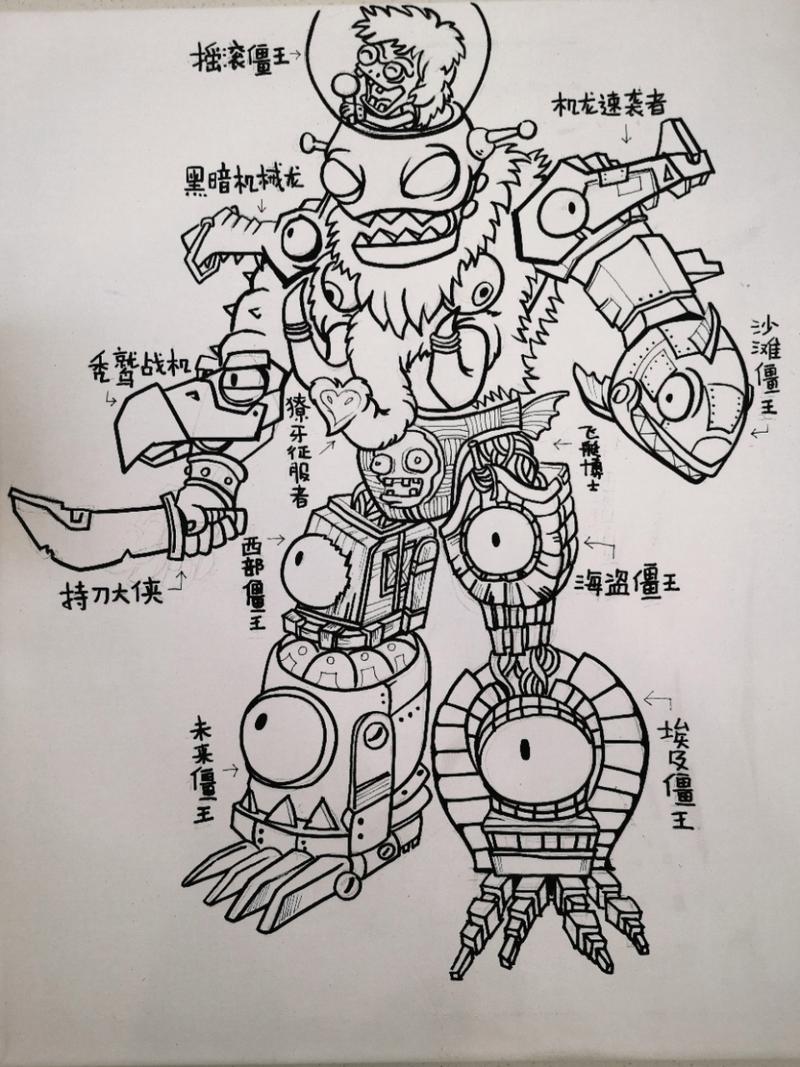 9999999级僵尸合体