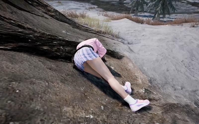 女生阵亡躺尸截图