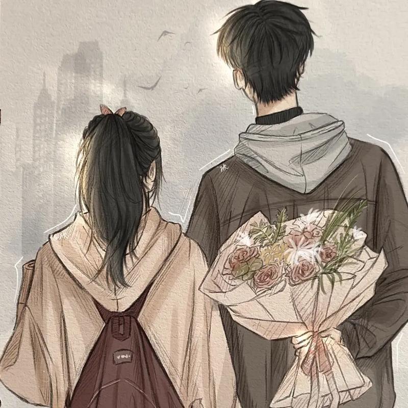 男生和女生一起愁愁愁视频头像