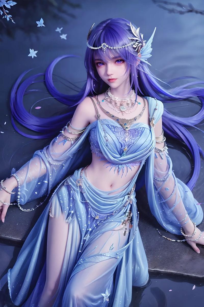 Ai绘画国漫女神圣采儿泳装