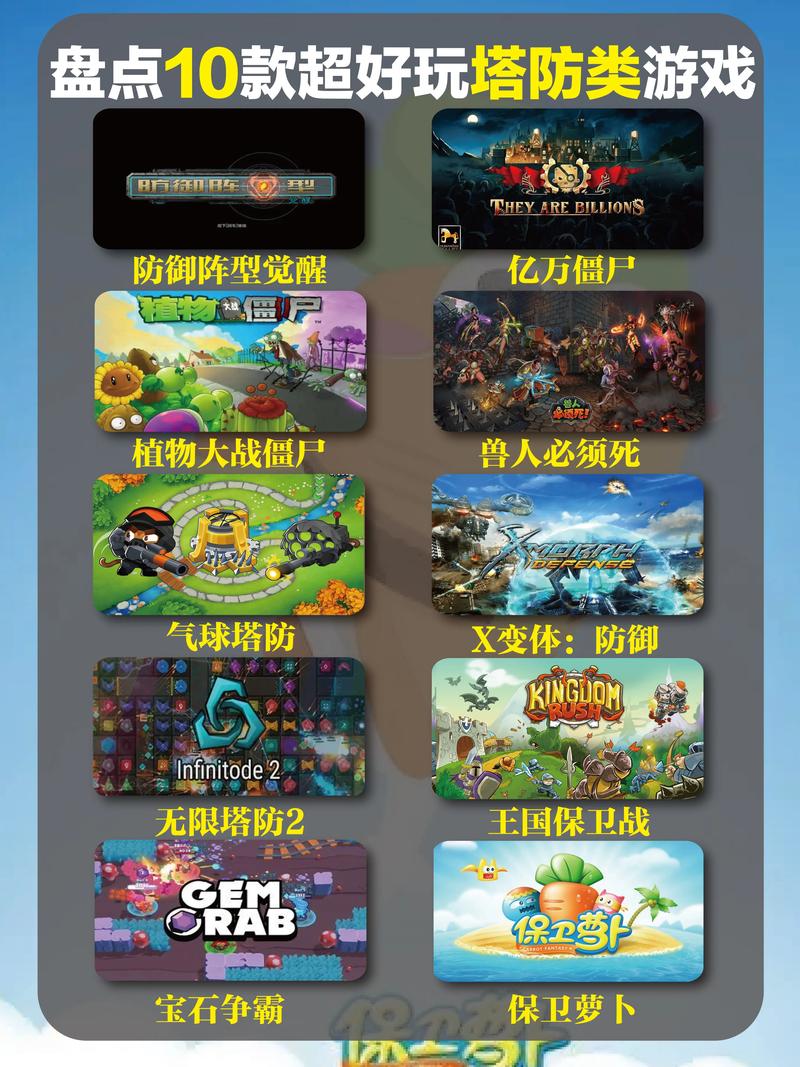 手机塔防游戏哪个好玩