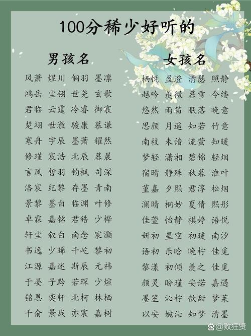 100分取名网免费