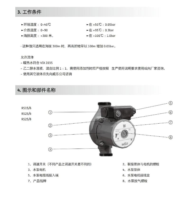 威乐rs15/6使用说明书