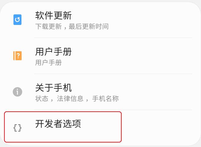 三星开发者选项怎么开