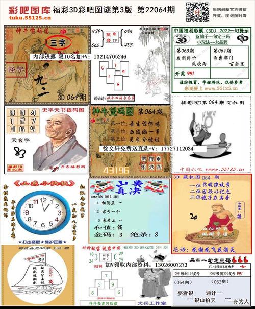 3d彩神通图谜