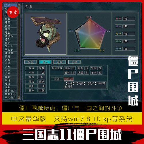 三国志11僵尸围城mod