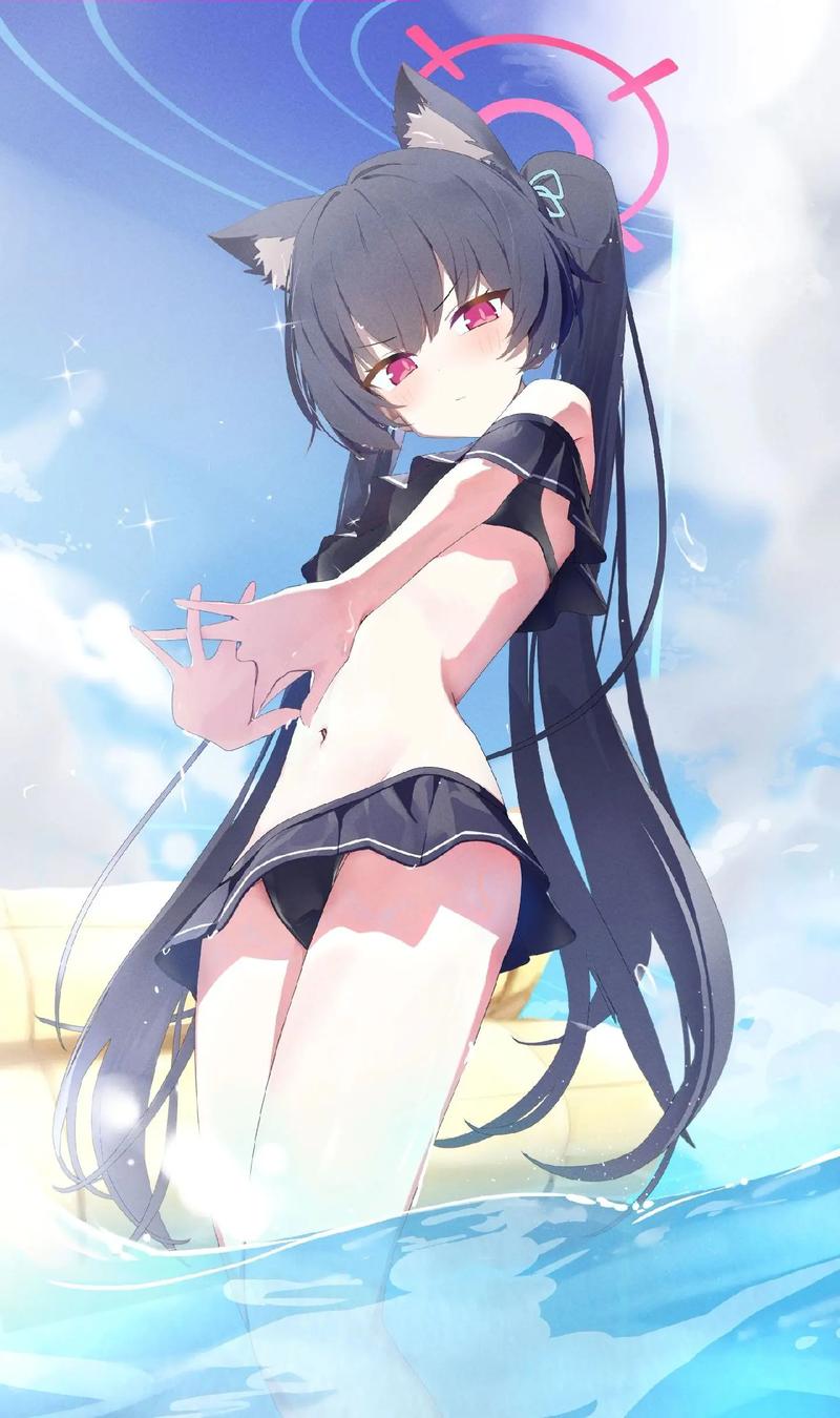 蔚蓝档案女角色无小内无爱心皮肤
