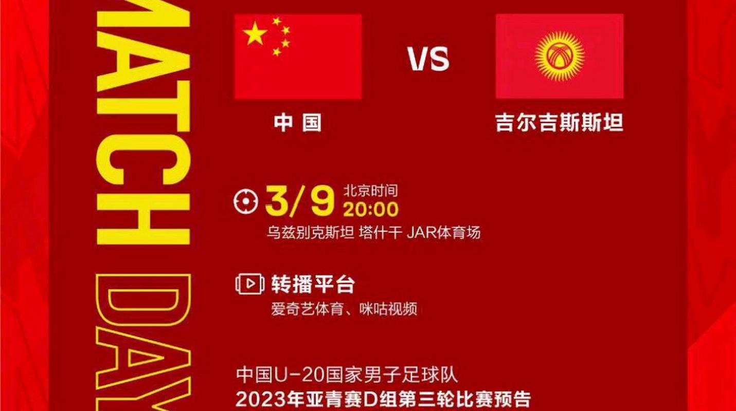 U20亚洲杯中国5:2吉尔吉斯斯坦