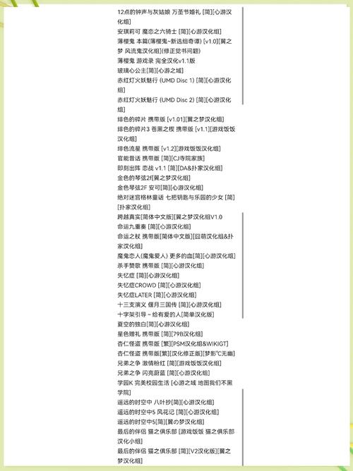 18汉化组游戏合集最新版本更新内容分享
