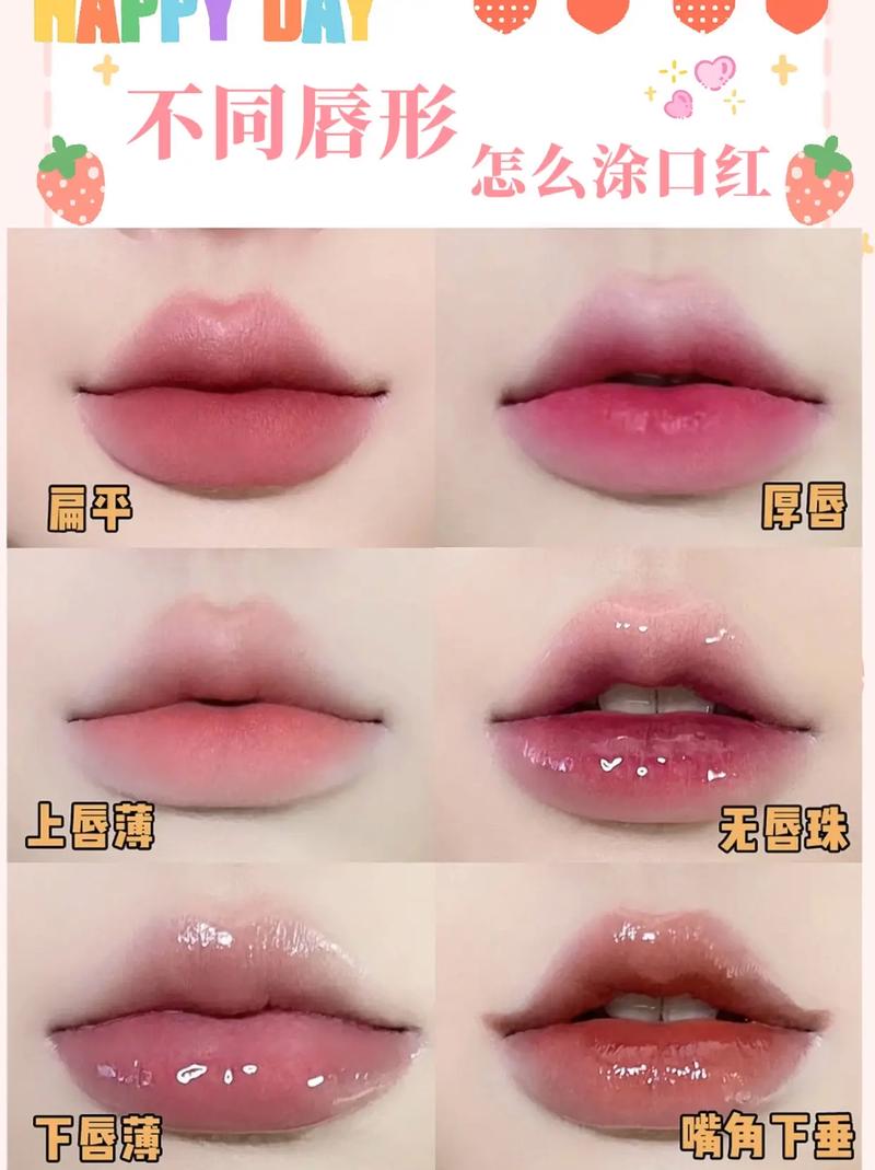 简单涂口红的正确方法图片