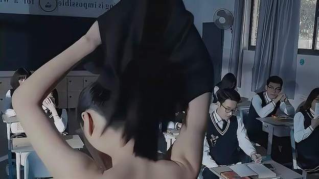 班长脱下罩子给我捏了一节课