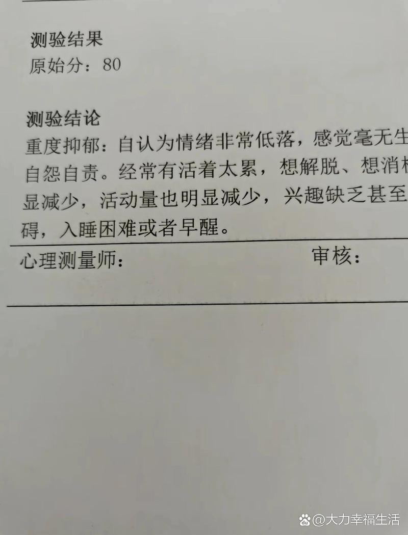 抑郁诊断报告生成器图片
