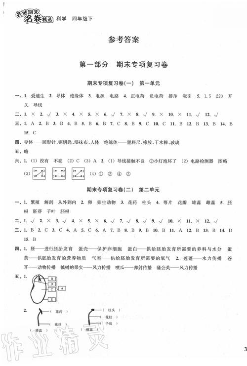 学科网试卷答案