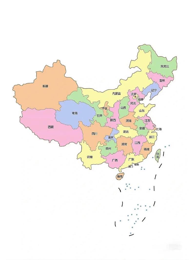 中国省份地图高清版可放大