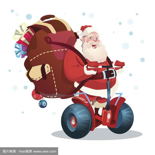 圣诞老人滑轮车