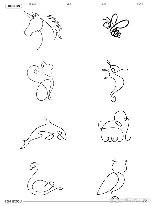 动物一笔画完赚钱版