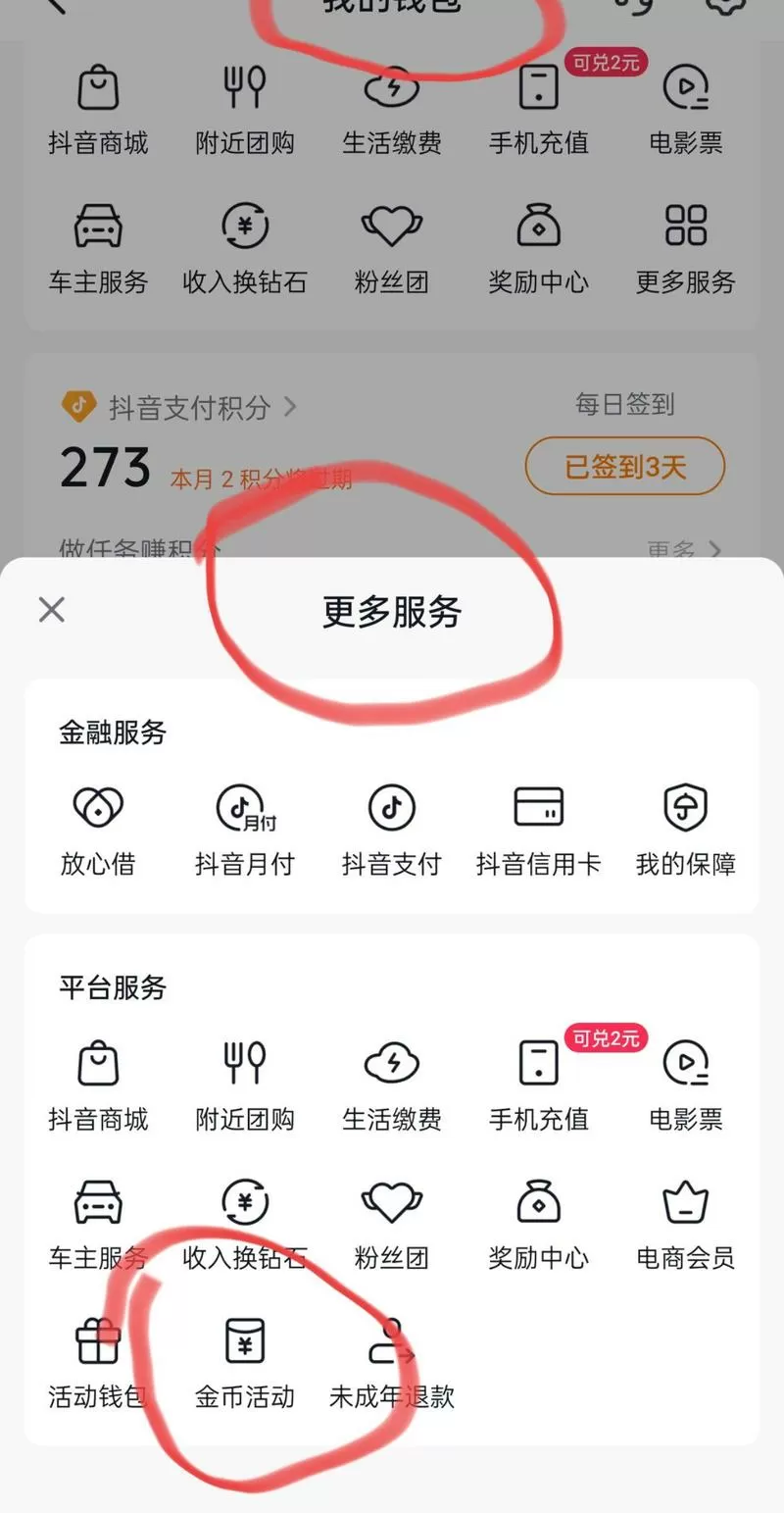 抖音极速版金币不见了怎么找回