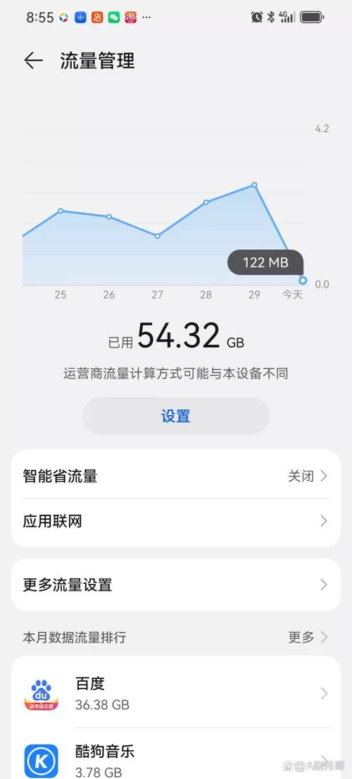 手机流量实时显示截图